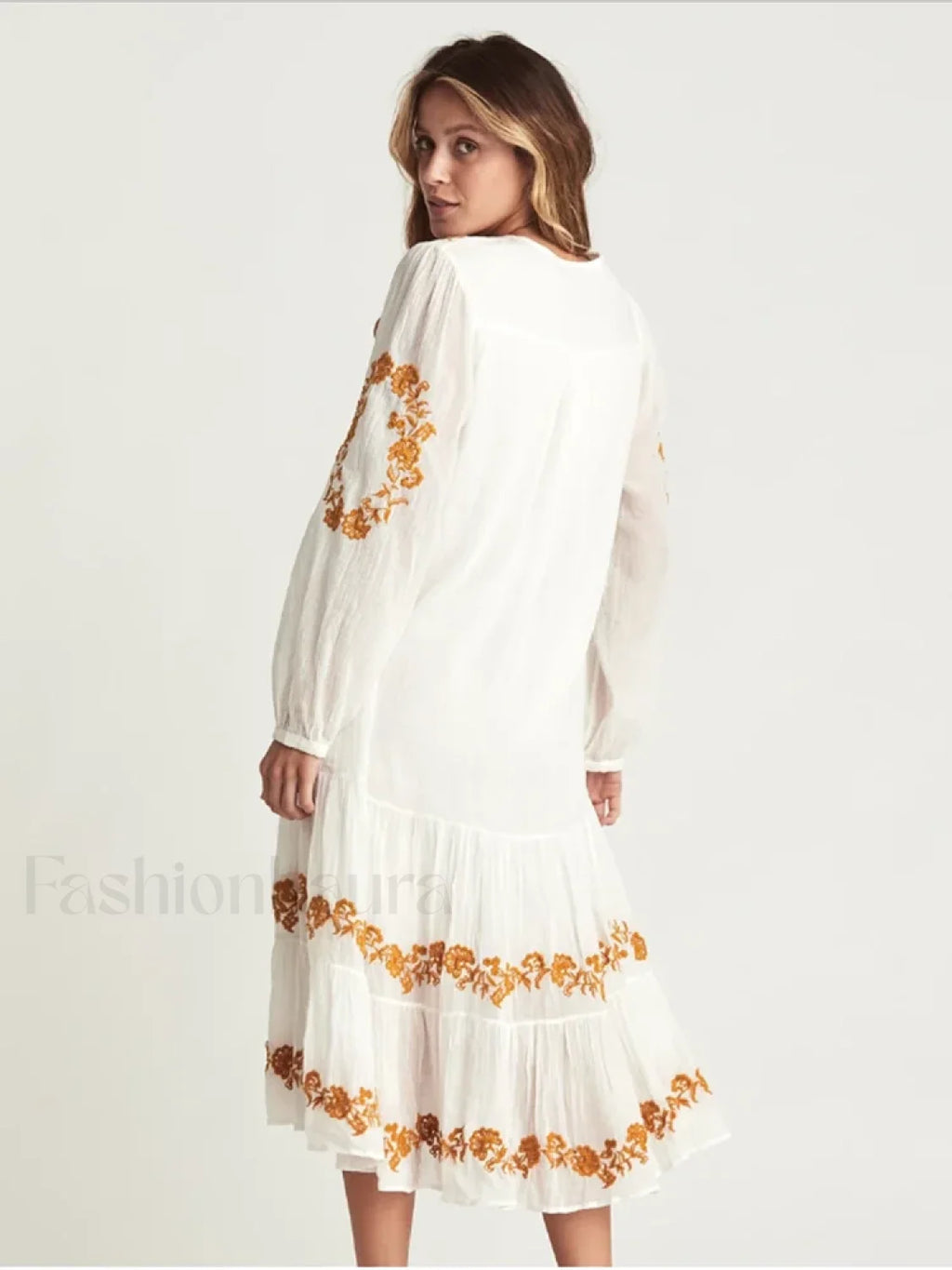 Lace Up Mini Boho Dress