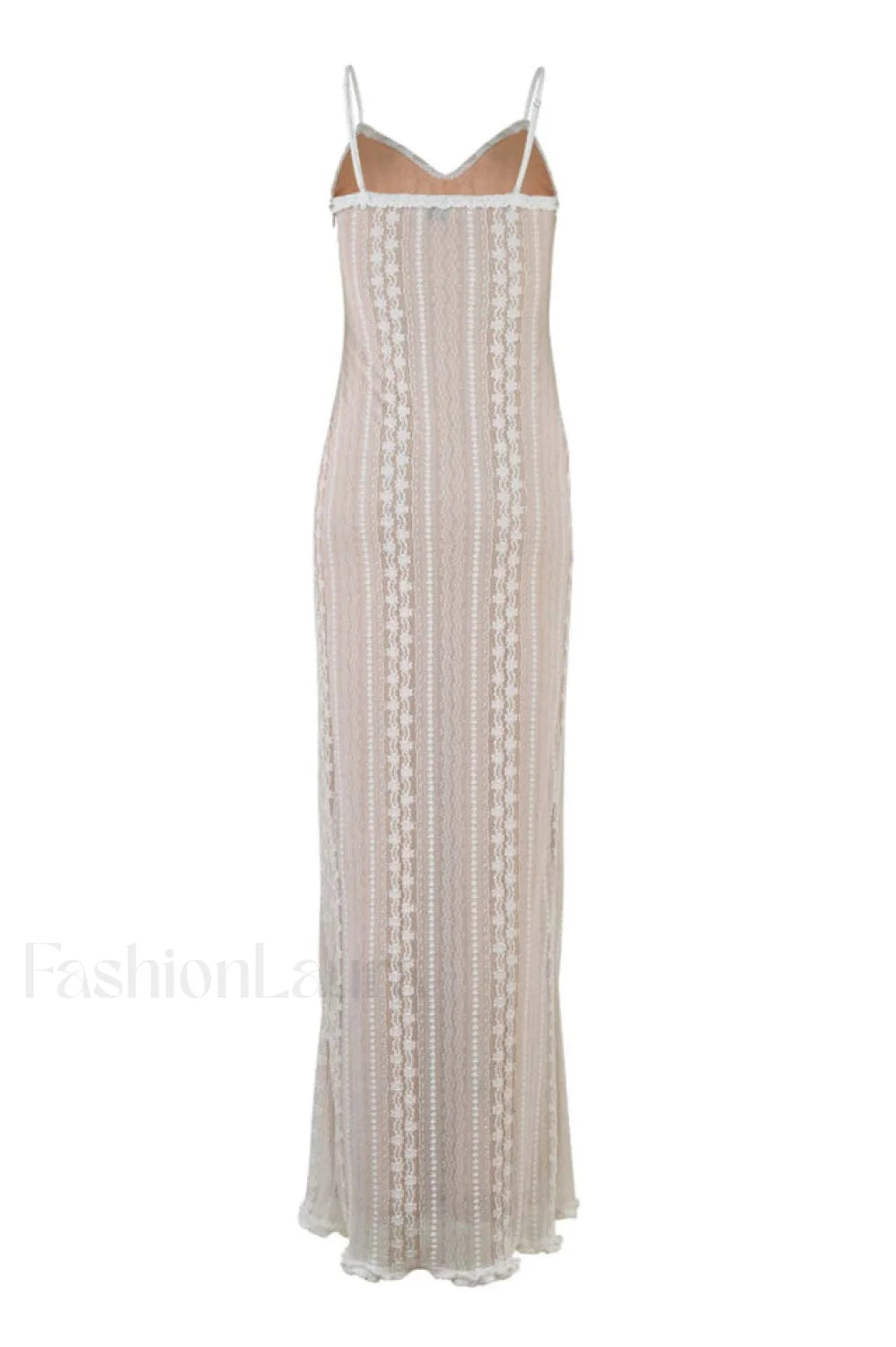 Lace V Neck Charming Slit Two Piece Dress