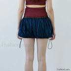 Lantern Puffball Elastic Waist Skirt