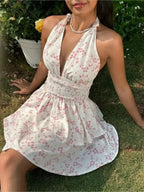 Layered Off Shoulder Floral Dress