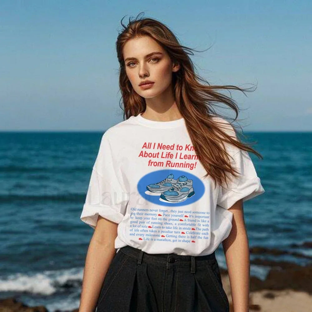 Learn Run Oversized Hiking Wilderness T Shirt