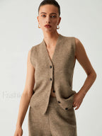Leisure Long Cardigan Trendy Three Piece Pants Set Pant Sets