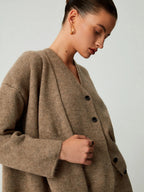 Leisure Long Cardigan Trendy Three Piece Pants Set Pant Sets