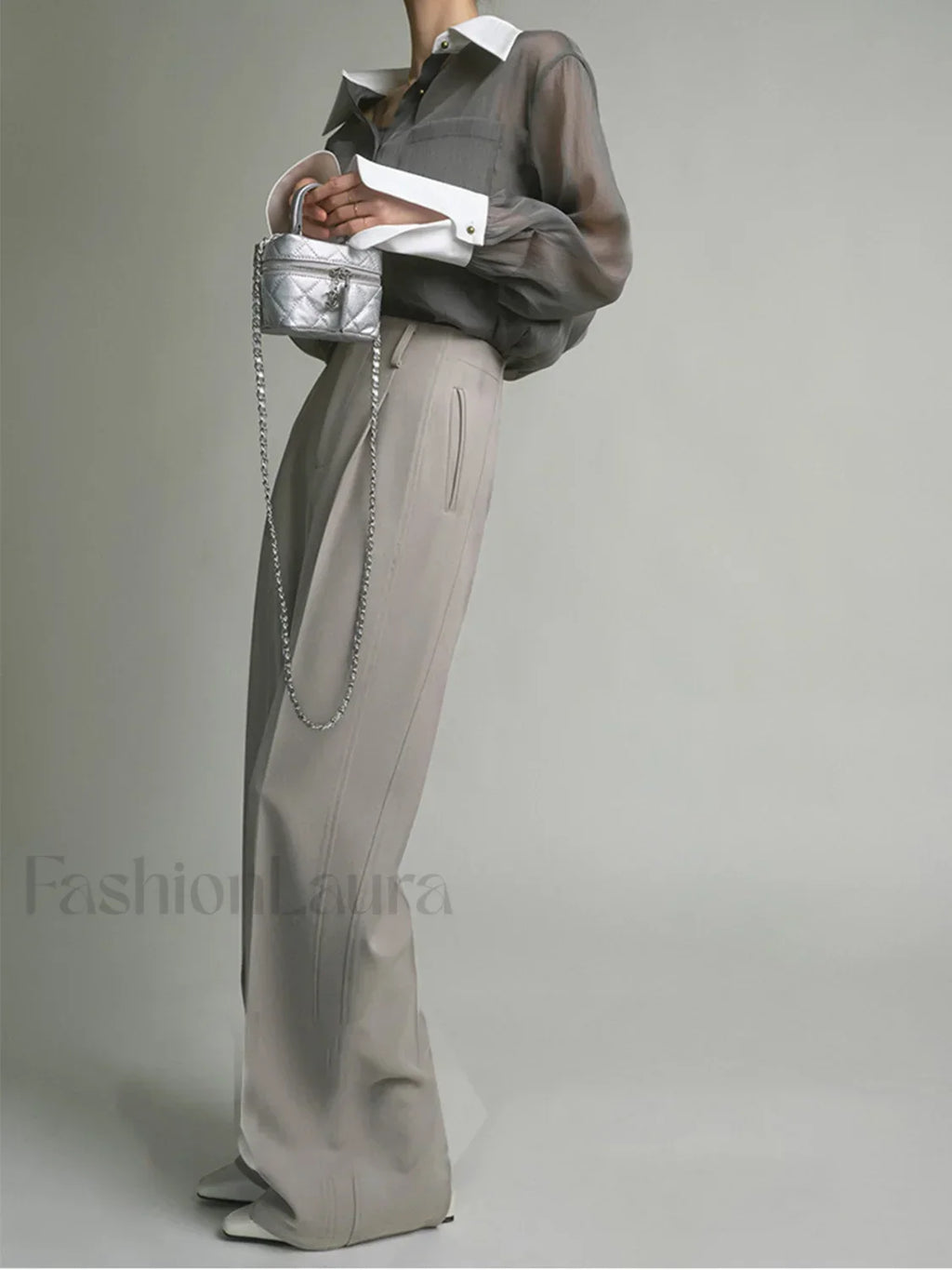 Leisure See Through Trendy Shirt With Cami Top Shirts