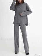 Let’s Get Cozy Trendy Two Piece Pants Set Pant Sets