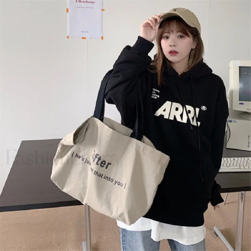 Letter Printed Casual Personality Hoody BLACK / M Sweatshirts & Hoodies L
