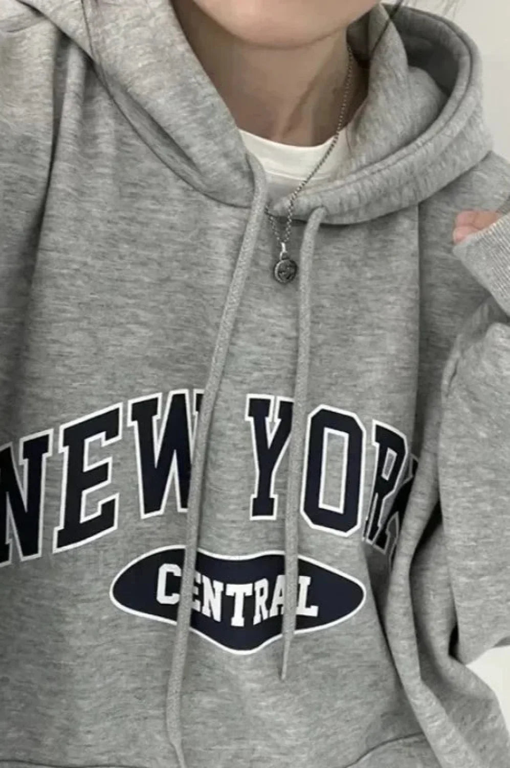 Letter Printed Harajuku Hooded Hoodie