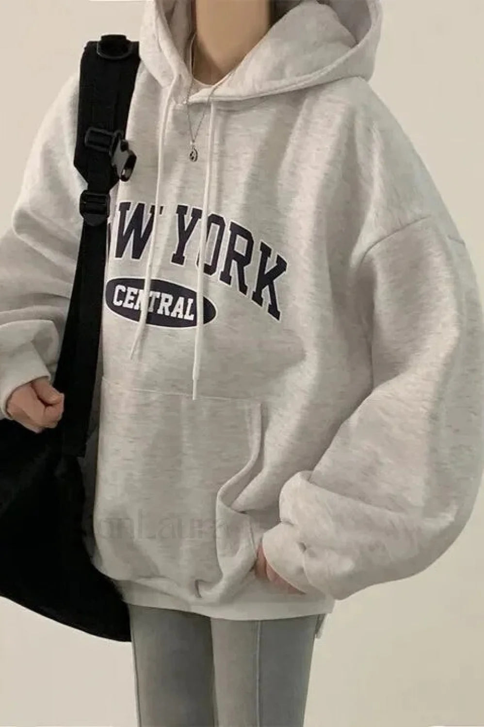 Letter Printed Harajuku Hooded Hoodie