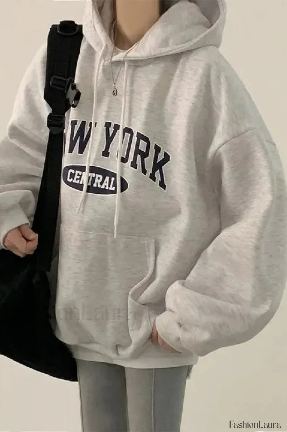 Letter Printed Harajuku Hooded Hoodie