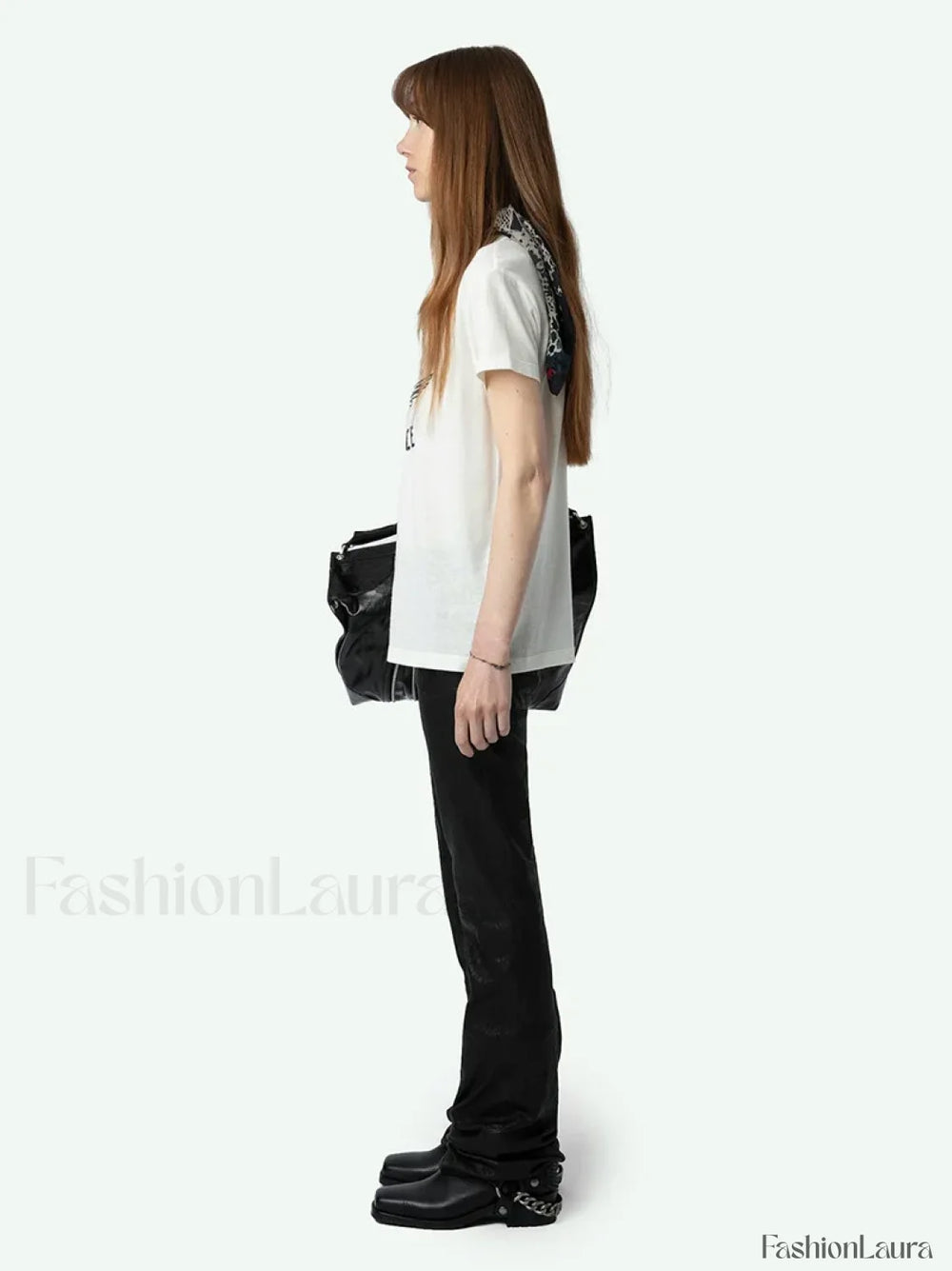 Letter Wings Printed T Shirt