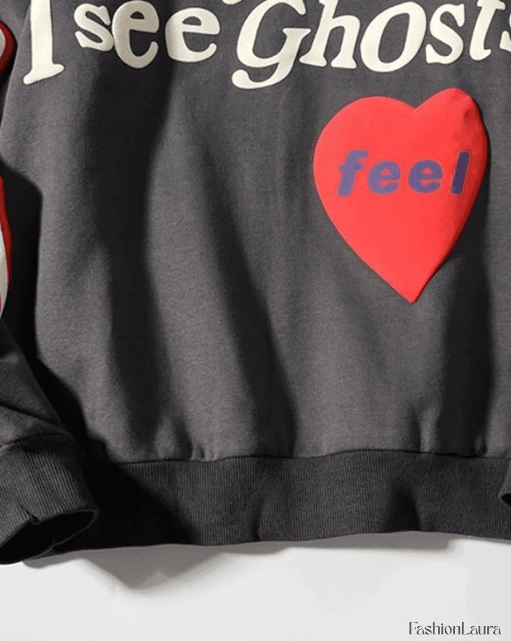 Letters Printed Long Sleeve Hoodie Sweatshirts & Hoodies L