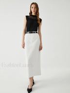 Lettuce Trim Patchwork Trendy Sleeveless Sweater Vest Sweaters L