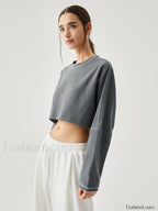 Living Easy Graceful Crop Sweatshirt Sweatshirts