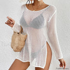 Long Hollow See Through Top Cover Up