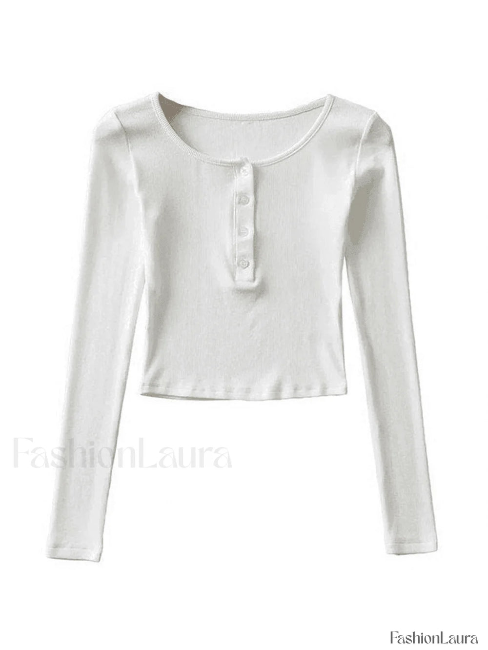 Long Sleeve Crop Top Tops&Tees