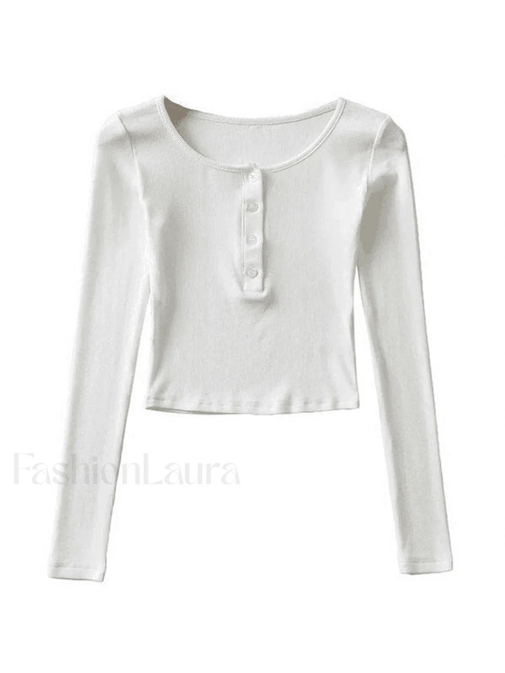 Long Sleeve Crop Top Tops&Tees