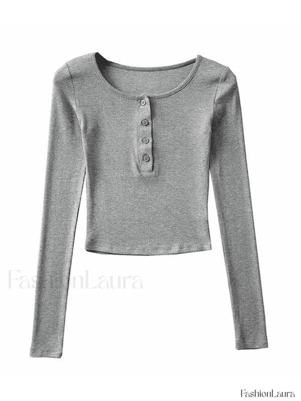 Long Sleeve Crop Top Tops&Tees