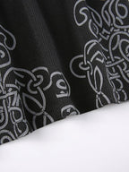 Long Sleeve Heart Pattern Print Tee Tops&Tees