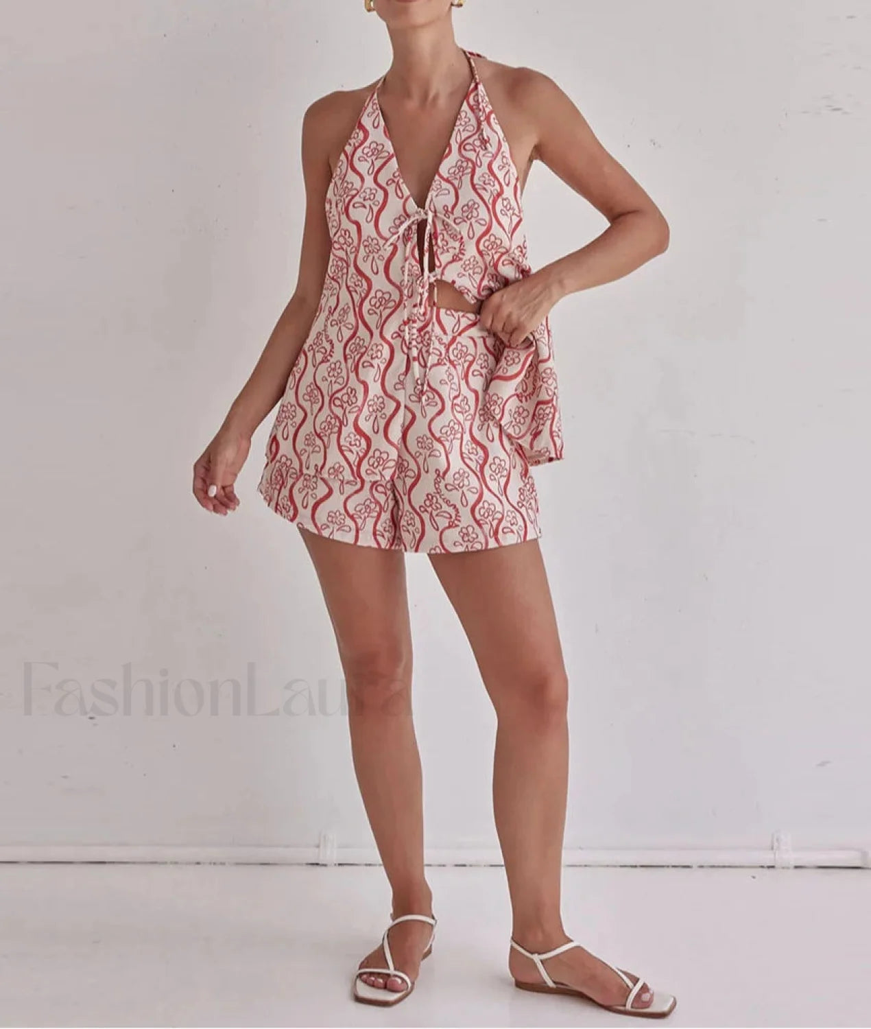Loose Print Tank Shorts Two Piece Set Secondary image
