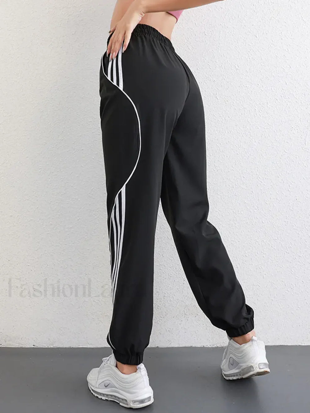 Loose Running Straight Tracksuit Sweatpants Black / S