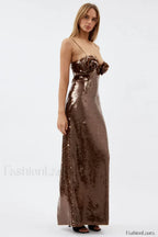 Lorelei Brown Stylish Sequin Dress