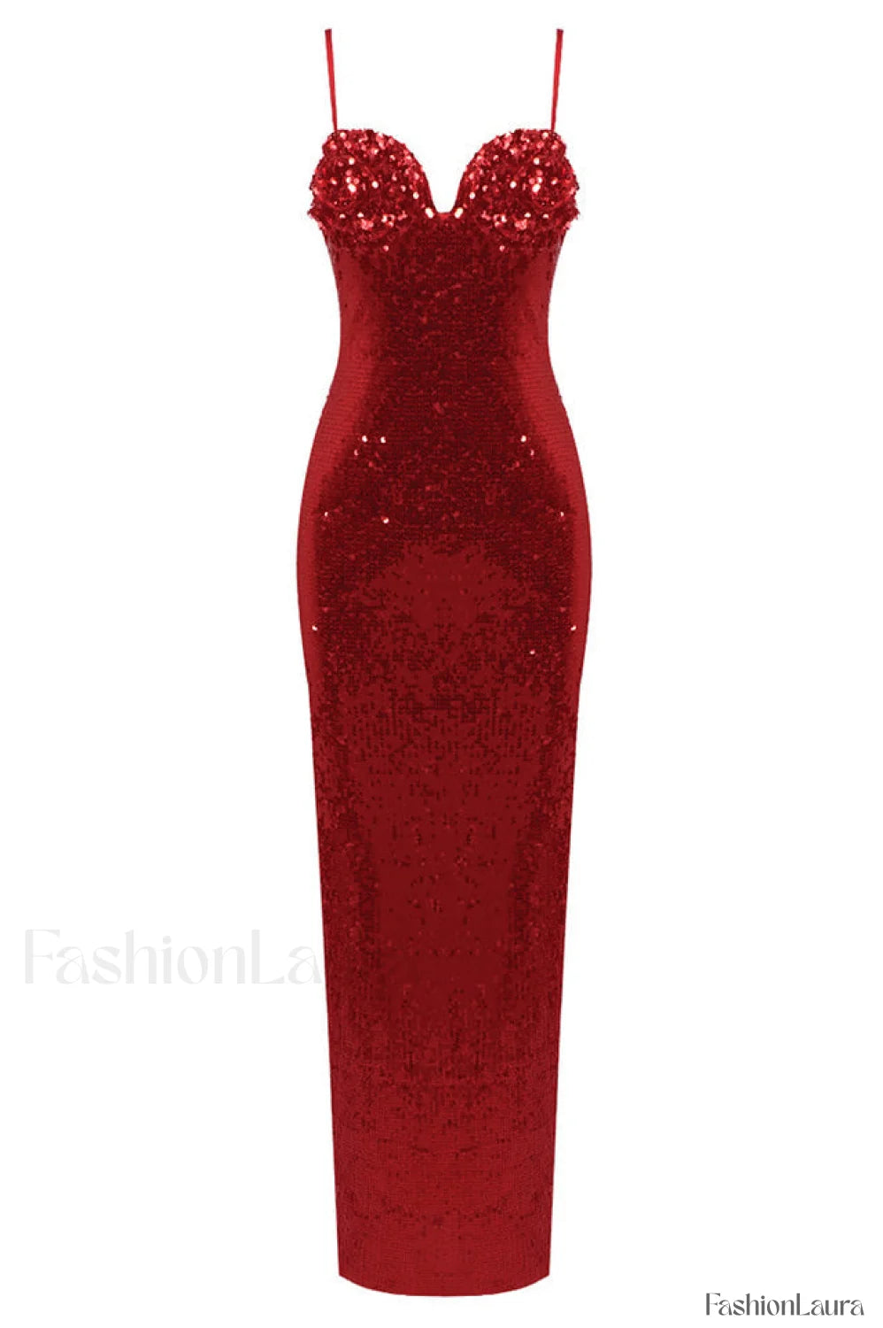 Lorelei Brown Stylish Sequin Dress XS / Scarlette
