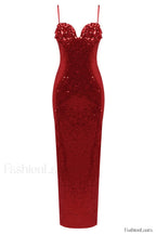 Lorelei Brown Stylish Sequin Dress XS / Scarlette
