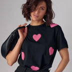 Lover Print White & Black T Shirt