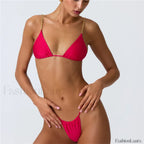 Low Waist Micro Thong Bikini Set