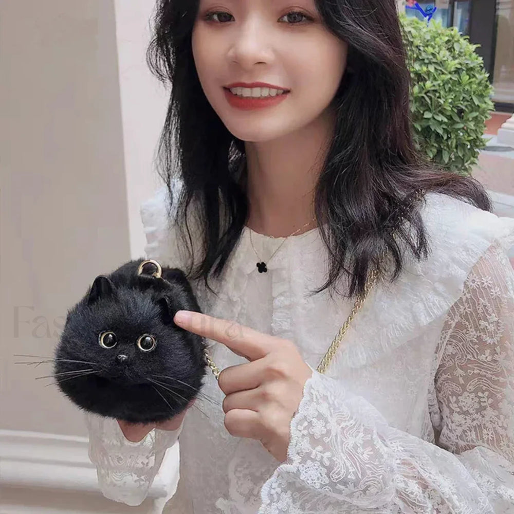 Luxury Fashion Crossbody High Women’s Black Mini Quality Cat Cute Bag