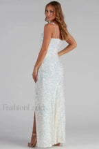 Lyla Formal Stylish One Shoulder Sequin Dress