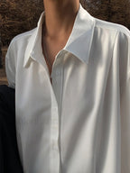 Made For You Trendy Oversized Button Down Shirt Shirts