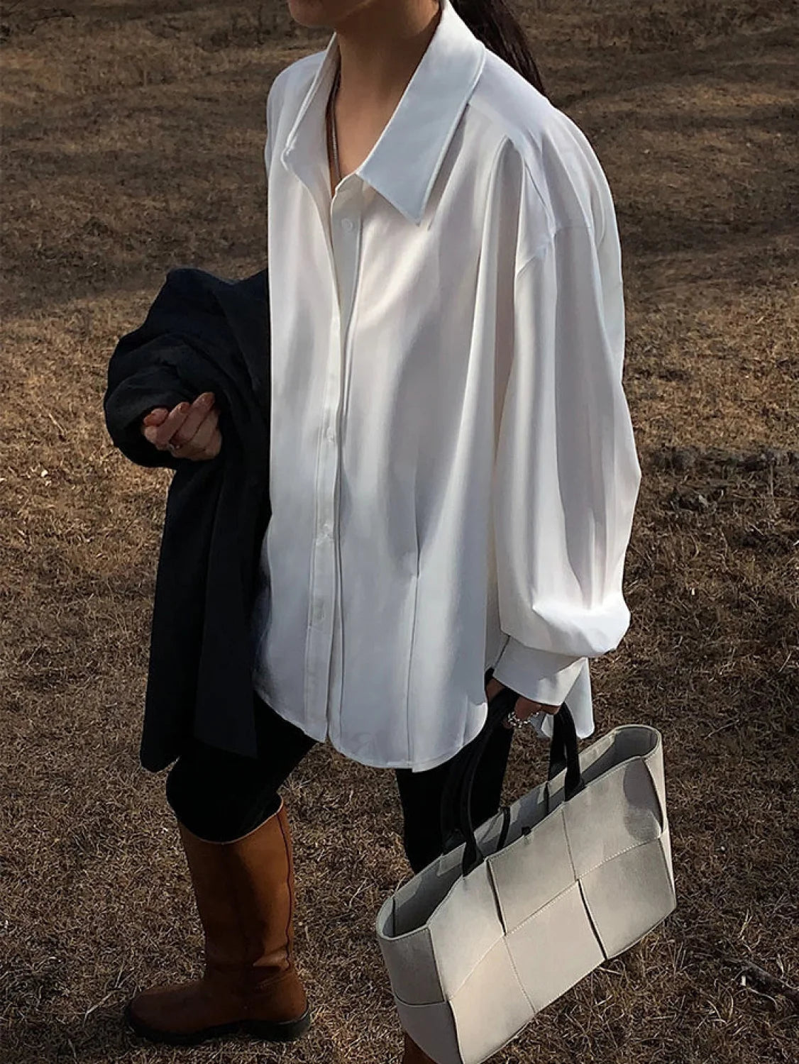 Made For You Trendy Oversized Button Down Shirt Shirts