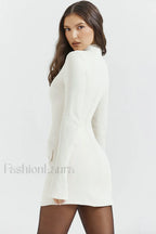 Mahalia Navy Stylish Mini Dress