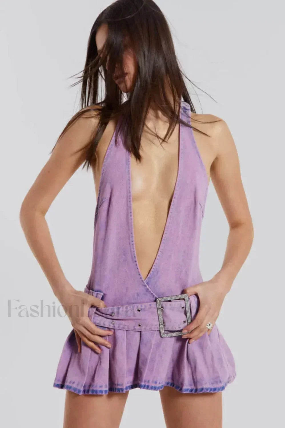 Malibu Plunge Stylish Mini Dress Secondary image