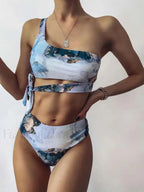 Marble Sport Bandeau Bikini Set
