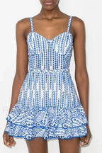 Marianne Elegant Short Dress S / Blue