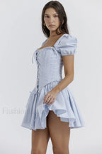 Maribel Broderie Stylish Corset Mini Dress