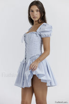 Maribel Broderie Stylish Corset Mini Dress