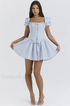 Maribel Broderie Stylish Corset Mini Dress