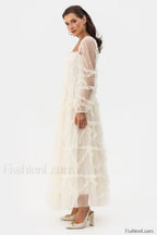 Maryam Sweetheart Stylish Belted Maxi Dress