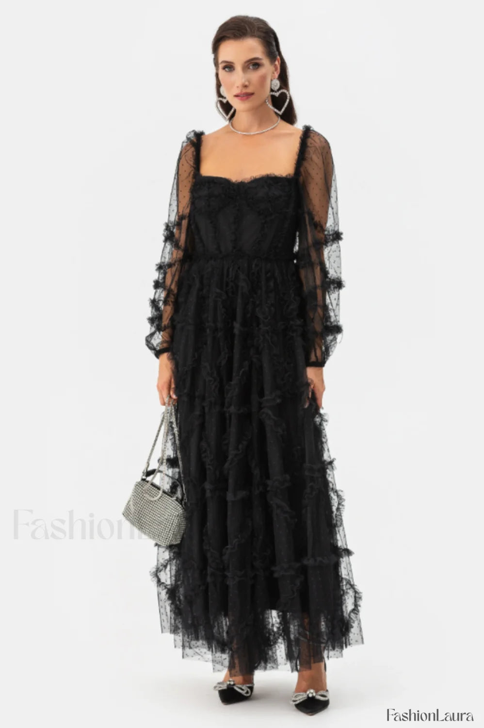 Maryam Sweetheart Stylish Belted Maxi Dress