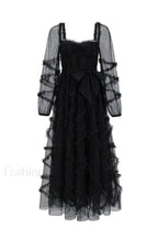 Maryam Sweetheart Stylish Belted Maxi Dress S / Black