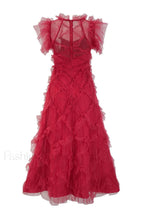 Maxine Floral Embroidery Charming Sleeveless Maxi Dress