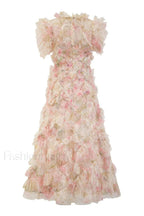 Maxine Floral Embroidery Charming Sleeveless Maxi Dress