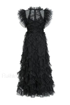 Maxine Floral Embroidery Charming Sleeveless Maxi Dress