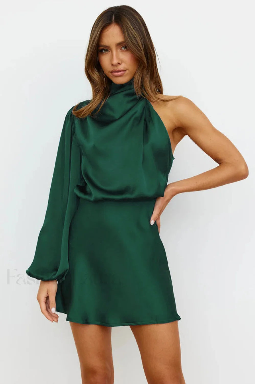 Meet Tonight Stylish Mini Dress S / Emerald