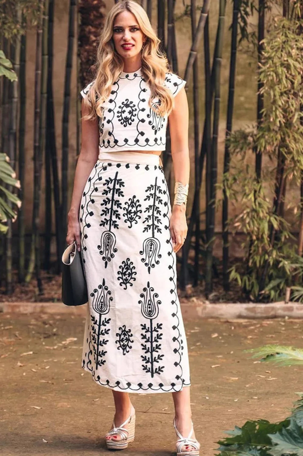 Melissa Top Stylish & Skirt Set