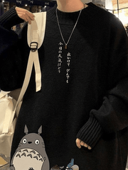 Men’s Cartoon Long Sleeve Knit Sweater Sweaters