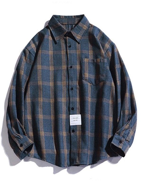 Men's Checkered Long Sleeve Button Shirt Secondary image
